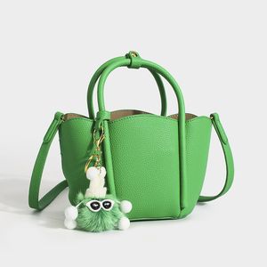 Cesta de repolho com pétalas, bolsa de mão fofa primavera/verão, mini pingente crossbody, telefone celular, bolsa feminina, bolsa de trabalho e deslocamento