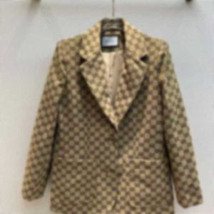 Abiti da donna Blazer firmati da donna di marca abiti blazer con lettere complete 2022 primavera nuovi top rilasciati OQXO