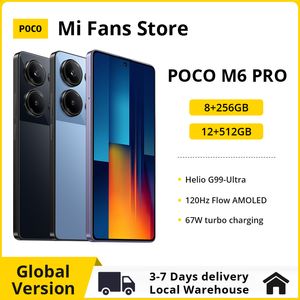 POCO M6 Pro Global Version Helio G99 Ultra 120Hz Flow AMOLED 64MP Triple Camera with OIS 67W turbo charging