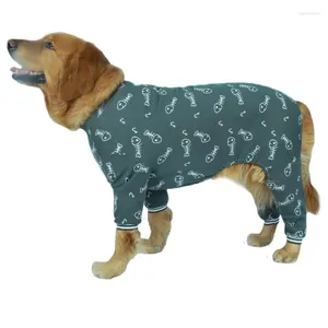 Psa odzież duży strój kombinezonu piżama zima duże ubrania Samoyed Golden Retriever Labrador Pet Clothing Costume