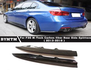 PSM-Style Rear Side Splitters Carbon fiber Bumper Spoiler for 3 Series F30 M-Tech5732691