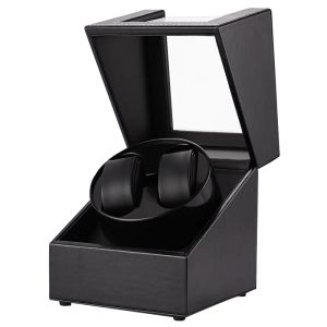 Kılıflar Yeni Double 2+0 Otomatik Saatler İçin Sebze Sebzesi İzleme Kutusu USB Şarj Saat Sargılama Mekanik Kutu Motorlu Shaker Watch Winder