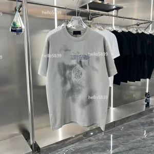 2024 Tees Erkek Tasarımcıları T Shirt Adam Kadın Tshirts Mektuplar Baskı Kısa Kollu Yaz Gömlek Erkekler Gevşek Tees Asya Boyutu S-XXXL H2180