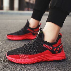 Fashion Men Lightweight Sneakers Outdoor Running Shoes Sports Shoes Breathable Mesh Comfort Running Shoes Air Cushion Lace Up L52