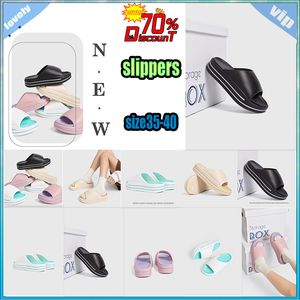 Designer Casual Platform High rise thick soled PVC slippers man Woman Light weight Fashion French style Leather rubber soft soles Flat Summer Beach Slipper