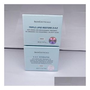 Праймер для тональной основы Skin Ceuticals Primer Тройное восстановление липидов 242/Age Interrupter Антивозрастной крем Лечение Уход Уменьшение морщин и Dhmpj