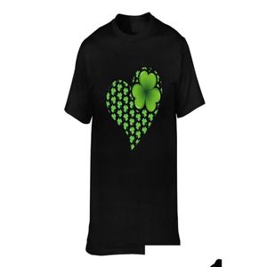 Men'S T-Shirts Men039S Tshirts Men Women39S Shamrock Heart Irish Tshirt St Patricks Day Premium O Neck Clothes Gift Idea Plus Size10 Dhqiu