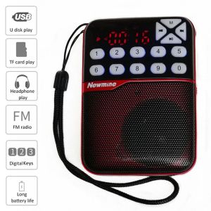 Radio Portable Radio Pocket Fm Receiver Tf/usb Mp3 Music Player with Lcd Display/luminous Button/3.5mm Jack 18650 Rechargeable Radios