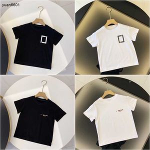 Popular criança camisetas design mínimo meninos top tamanho 90-150 cm designer roupas de bebê de alta qualidade menina manga curta verão algodão crianças tees 24fev20