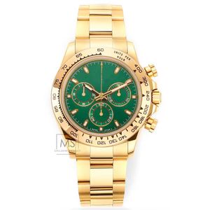 MS factory high-quality watch green dial gold fine steel case strap 7750 fully automatic mechanical movement 40MM