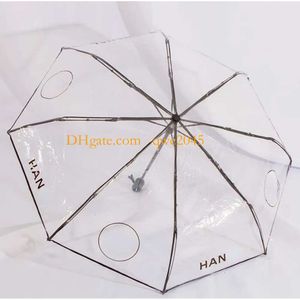 Luxury Big Sun Umbrella Beach Parasols Clear Umbrella Folding UV Parasols Windproof Ladies Umbrellas Gift Box UPF50