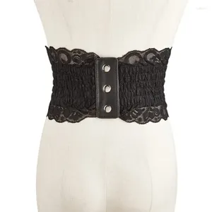 Belts Waist Shaping Cincher Belt Elastic Lace Girdle Women Dress Decoration Drop