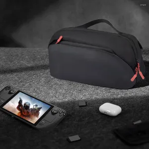 Duffel Bags Game Console Travel Carrying Case 900D Oxford Pano Caixa de Armazenamento Duplo Zíper Grande Capacidade Scratchproof para Steam Deck Switch