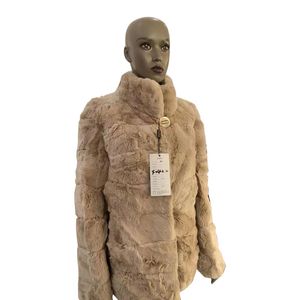 Pêlo de pele feminina imitação de pêlo de porca de pêlo de pêlo de pele sintética Casaco grosso de inverno feminino personalização de casaco quente
