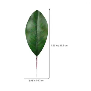 Symulacja kwiatów dekoracyjnych Zielone liście dekoracja aranżacja kwiatowa sztuczna magnolia