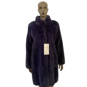 Damenfell Kunstfell Mittellanger und langer Mantel aus Nerzimitat. Unterstützt individuelle Anpassung
