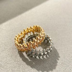 Cluster Rings 925 Sterling Silver Rivet Rotating Model Ring For Men And Women Fashion Premium Edition Boutique Jewelry