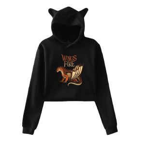 Sweatshirts Bslnxnma Ateş Kanatları 2d Baskı Kedi Hoodies Kadınlar İçin Yaz Modaya Gizli Hoodies Sweatshirt Seksi Kedi Kapüşonlu