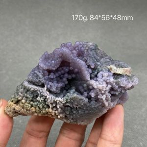 Hängen Natural Grape Agate Mineral Prov Stones and Crystals Healing Crystals Quartz Gemstones Gratis frakt