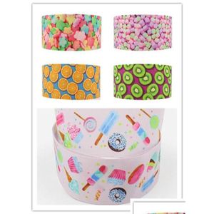 Ribbon 22Mm 180319006 Cartoon Printed Grosgrain Webbing 50Yards Roll For Hair Tie Can Custom 16Mm 25Mm 38Mm 50Mm Drop Delivery Dheqe