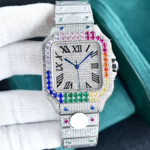 Diamond Watch Designer Watches Automatisk mekanisk rörelse Vattentät armband Sapphire Rostfritt stål 40mm Fashion Wristwatch Montre de Luxe Festival Gift