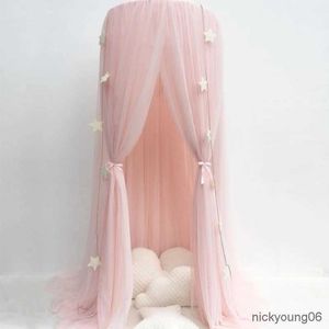 Crib Netting Mosquito Net Hanging Tent Star Decoration Baby Bed Crib Canopy Tulle Curtains for Bedroom Play House Tent for Children Kids Room