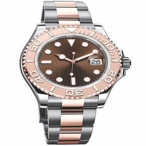 40mm hochwertige Herren automatische mechanische Uhr Herrenuhren Herren Edelstahl Faltschließe Sport wasserdicht Business 236o