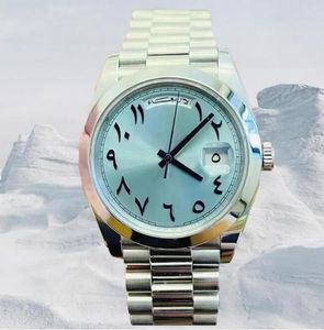 2024 En Yeni Orta Doğu Arap Erkekler Saatler 41mm Otomatik Mekanik Saat 904L Safir Paslanmaz Çelik Su Geçirmez Aydınlık Log Man Bilek Swatches R125