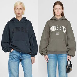 Felpe con cappuccio da donna Felpe con cappuccio Felpa da uomo Annie Bing Donna Designer Ab Lettera Stampa Abbigliamento Felpa con cappuccio Eagle Huppari Un Oversize Tops