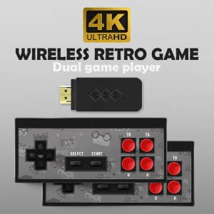 Konsoler USB -videospelkonsol byggt i 620 Classic Games AV Output Retro Portable Game Console Set Y2S Mini HD Wireless Double Play