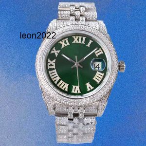 ساعة فاخرة RLX Diamond Mens Fashion Watch Automatic Moissanite Designer Size 41mm 904L سوار الفولاذ المقاوم للصدأ