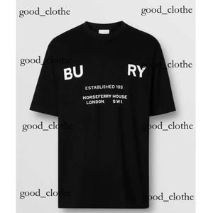 Burbery Fashion T Shirts Mens Women Designers Tshirts Tees Apparel Tops Man S Casual Chest Lett Burberriness Burbreries Burberrries Burberies Burrberries 518