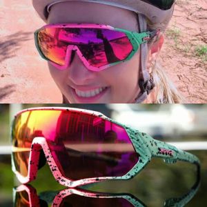 Occhiali Kapvoe fotocromatici 6 lenti occhiali sportivi da ciclismo equitazione corsa pesca UV400 uomo donna occhiali da bicicletta da strada occhiali da sole da ciclismo