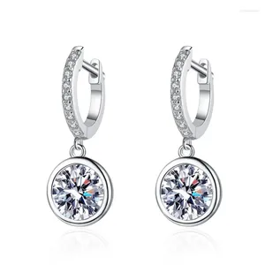 Stud Earrings S925 Sterling Silver Moissanite Bubble 50 Cents 1 Carat D Colored Diamond Wedding Jewelry Wholesale