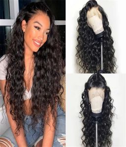 Deep Wave Wigs Lace Human Hair Wigs for Black Women Long Black Curly Hair Glueless Brazilian Remy Curly Human Hair Wigs3673082