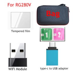 ANBERNIC Teile für RG351M/RG350M/RG351P/RG350/RG350P/RG280V/RG280M Universaltasche Glas Displayschutz HD Kabel HD Retro Spiel Spieler