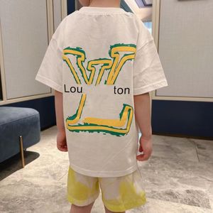 أطفال Tirt Summer ملابس أطفال قصيرة Seleeve رسالة مطبوعة مصمم للأطفال Tees Tops Boys Girls tshirts clothing chidlren مريحة الرياضة غير الرسمية