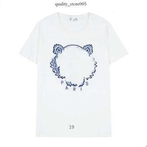 Koszulka piłkarska Kenzo Kenzo Pullover T Shirt Top Quality Mężczyźni kobiety Kenzo Bluza z kapturem Tshirts Womens Summer Street Apparel krótkie rękawie 103