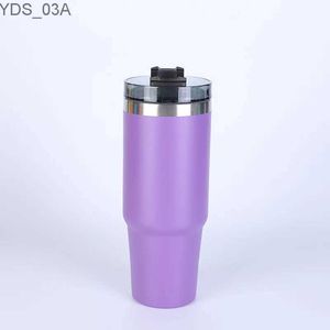 Garrafas de água personalizadas 20oz 40oz com alça vinho gelo cerveja caneca tumbler em branco copo de aço inoxidável diy copos vácuo isolado carro café yq240221