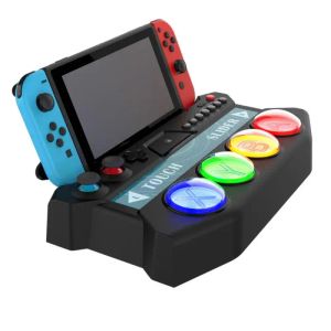 Joysticks Game Joystick For Switch For Hatsune Miku Led Light USB Plug And Play Game Controller Stick For Nintendo Switch/Switch Lite Host