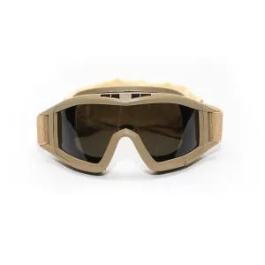 Eyewears Tactical Goggles Militär skjutning av solglasögon Motorcykel utanför Road Bike Army Paintball Eyewear Dammtät vindtät 3 -lins