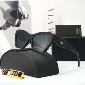 2024 Solglasögon Polariserande linsdesigner Kvinnor Mens Goggle Senior Eyewear for Women Eyeglasses Frame Vintage Metal Sun Glasses With Box Leopard Alma 6407