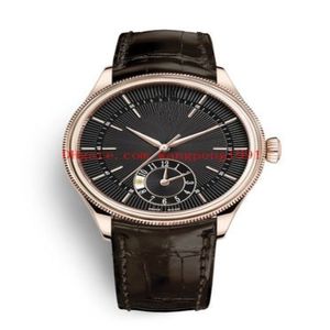 7カラーマンウォッチ39mm Cellini 50529 50525アジア2813ムーブメントレザーブレスレット自動メンズリストウォッチ264D