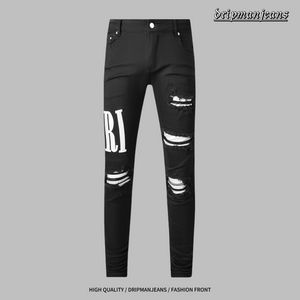 Nya ankomster amlrl mens lyxiga denim jeans hål byxor jeans coolguy biker byxor man kläder mode jeans ami sstraight byxor designer jeans