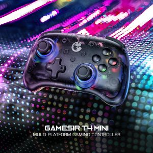 Gamepads GameSir T4 Mini Bluetooth switch controller gamepad for Nintendo Switch Apple Arcade and MFi game controller translucent