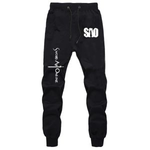Sweatpants New Summer Fashion Casual Sweat Breathable Pants Casual Sword Art Online SAO Men Women Cotton Straight Jogger Jogging Trousers