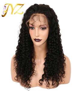 Full Lace Wig 130 Density Curly Human Hair Wig Part Human Hair Full Lace Wig Bleached Knot Lace Front Wigs7238359