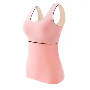 Camisoles & Tanks Ergonomic Design Vest Women Bottoming High Elasticity Women's Seamless Compression Tank Top With Chest Pads For