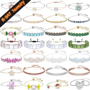 Armreifen 2024 Neuer Trend Exalta Original Armband Österreich Kristall Charms Candy Geometrische Stern Armband für Frauen Schmuck Geschenk mit Logo