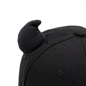 Ball Caps Halloween Baseball With Devil Horn Decor Adult Adjustable For Summer Outdoor Cycling Hiking Hat Teens Men